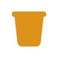 Bucket illustrated on a white background vector