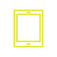 Smartphone illustrated on a white background vector