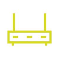 Router illustrated on a white background vector