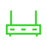 Router illustrated on a white background vector