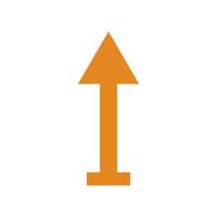 Arrow illustrated on white background vector