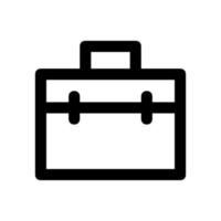 Work suitcase illustrated on a white background vector