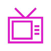 Television illustrated on a white background vector