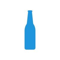 Beer bottle illustrated on a white background vector