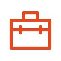 Work suitcase illustrated on a white background vector