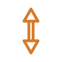 Arrow illustrated on white background vector
