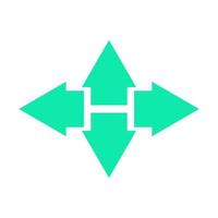 Arrow illustrated on white background vector