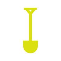 Shovel illustrated on a white background vector