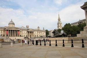 londres en el reino unido en agosto de 2020. una vista de trafalgar square foto