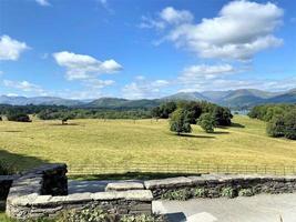 A view of the Lake District from Wray Castle photo
