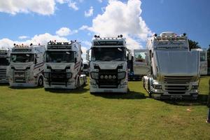 Whitchurch in Shropshire in June 2022. A view of some Trucks at a Truck show photo