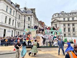 London in the UK in June 2022. A view of the Platinum Jubilee Parade in London photo