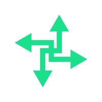 Arrow illustrated on white background vector