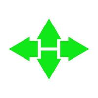 Arrow illustrated on white background vector
