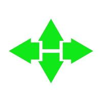 Arrow illustrated on white background vector