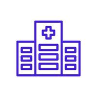 Hospital illustrated on a white background vector