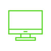 Computer illustrated on white background vector