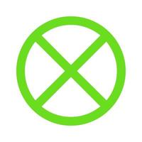 Prohibition sign illustrated on white background vector