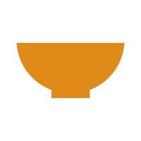 Bowl illustrated on a white background vector