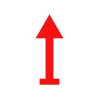 Arrow illustrated on white background vector