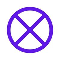 Prohibition sign illustrated on white background vector