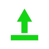 Upload arrow illustrated on white background vector