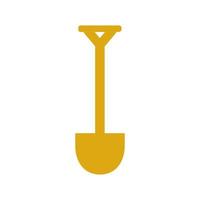 Shovel illustrated on a white background vector