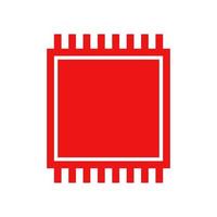 Microchip illustrated on a white background vector