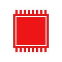 Microchip illustrated on a white background vector