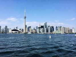 A view of Toronto from the sea near the Airport photo