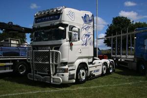 Whitchurch in Shropshire in the UK in June 2022. A view of some Trucks photo