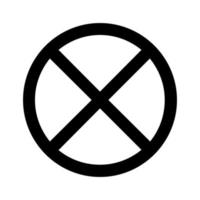 Prohibition sign illustrated on white background vector