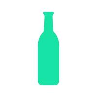 Wine bottle illustrated on a white background vector