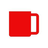 Coffee cup illustrated on white background vector