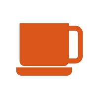 Coffee cup illustrated on white background vector