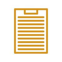 Clipboard illustrated on white background vector