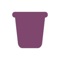 Bucket illustrated on a white background vector