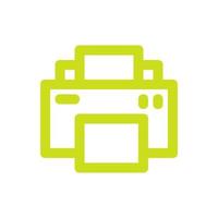 Printer illustrated on a white background vector