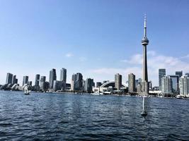 A view of Toronto from the sea near the Airport photo