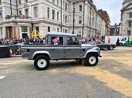 londres en el reino unido en junio de 2022. una vista del desfile del jubileo de platino en londres foto