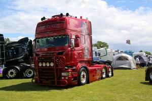 Whitchurch in Shropshire in the UK in June 2022. A view of some Trucks photo