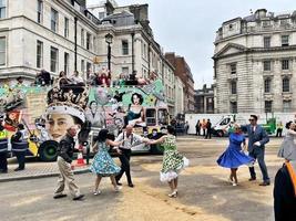 londres en el reino unido en junio de 2022. una vista del desfile del jubileo de platino en londres foto