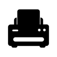 Printer illustrated on a white background vector