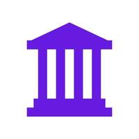 Greek temple illustrated on a white background vector