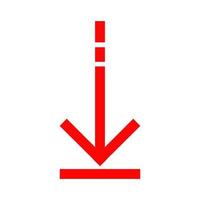 Arrow illustrated on white background vector