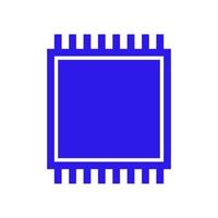 Microchip illustrated on a white background vector