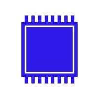 Microchip illustrated on a white background vector