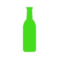 Wine bottle illustrated on a white background vector