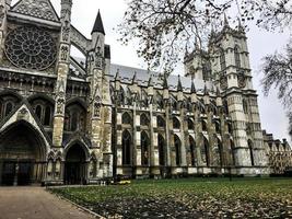 una vista de la abadía de westminster en londres foto