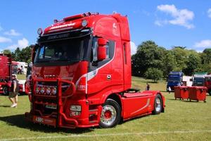 whitchurch en shropshire en junio de 2022. una vista de algunos camiones en un show de camiones foto